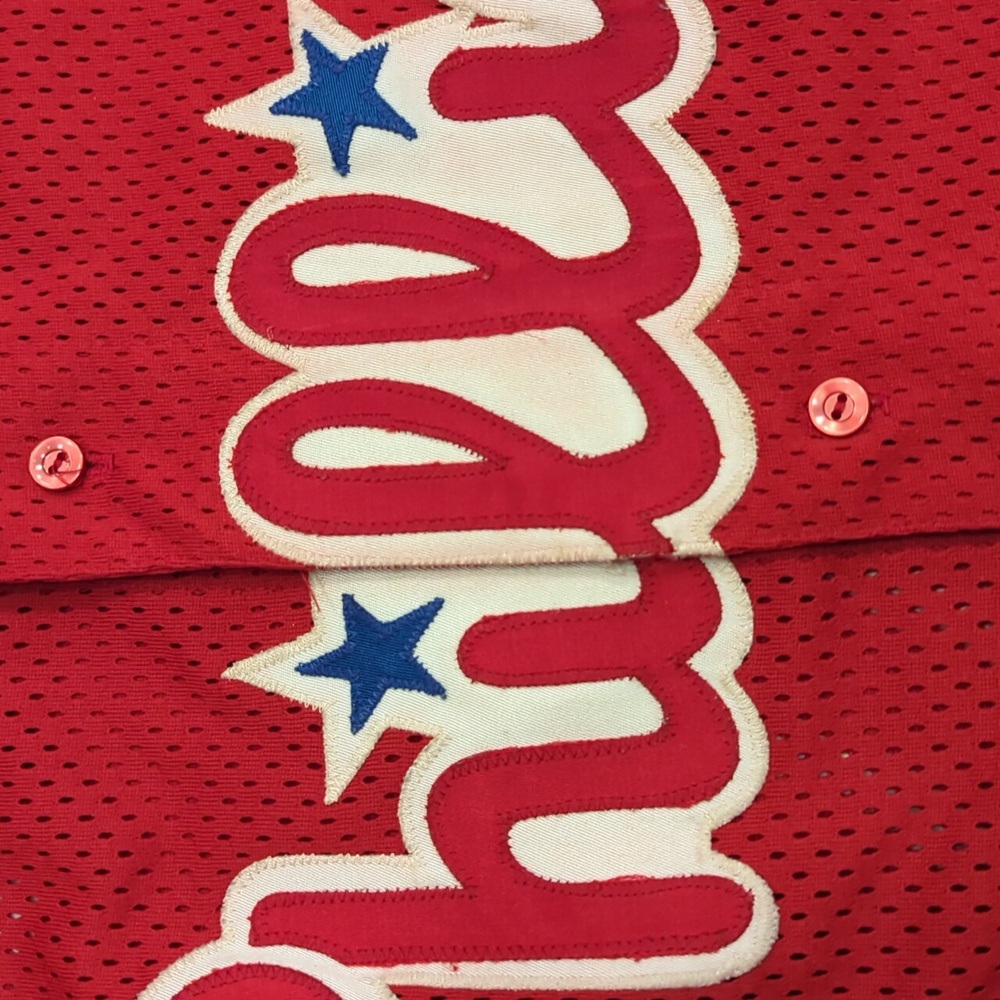Vintage 90s Majestic Philadelphia Phillies MLB Jersey 125th Anniversary MEDIUM - Picture 5 of 8